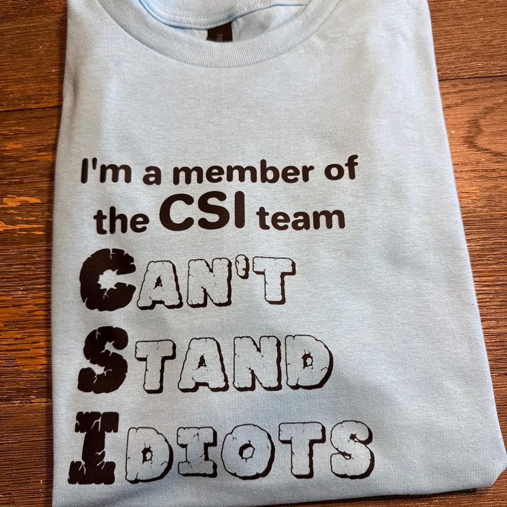 Light Blue Graphic T-Shirt